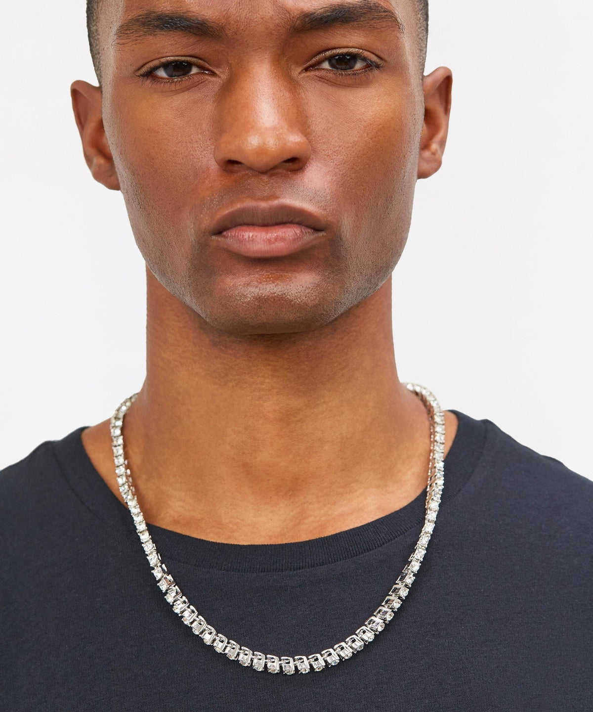 Reason Clothing Best Seller Tennis Diamond Chain Necklace