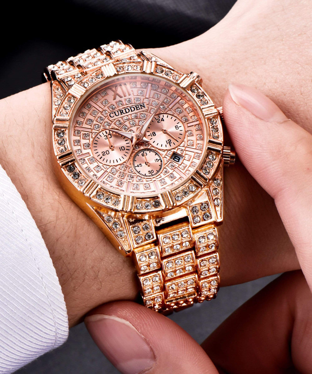 Reason Clothing Essential Santorini Rose Diamond Watch