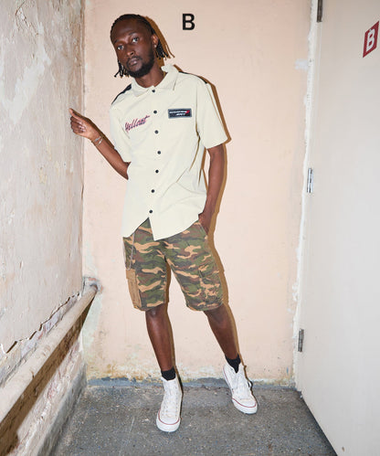 Reason Clothing Value Dodge Hellcat Mechanics Button Down Shirt - Khaki
