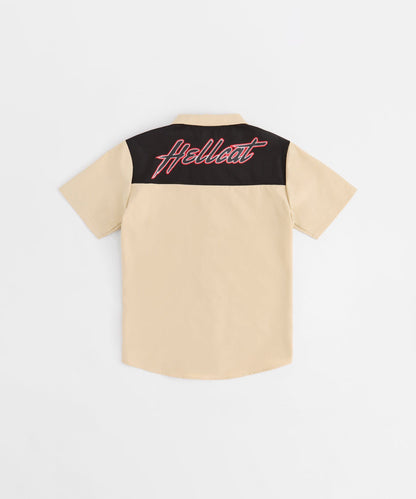 Reason Clothing Value Dodge Hellcat Mechanics Button Down Shirt - Khaki