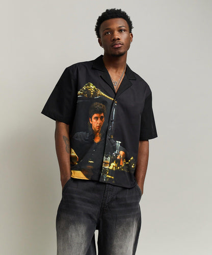 Reason Clothing Trending Scarface Button-Down Shirt