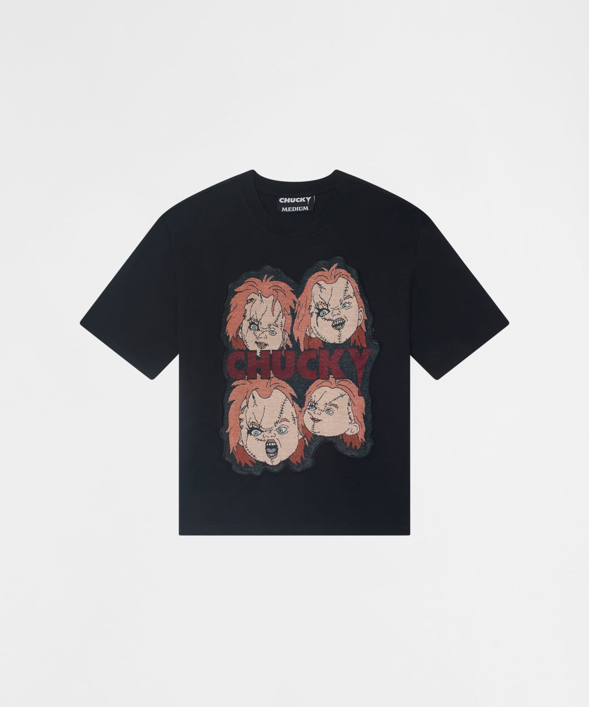 Reason Clothing Discount Chucky Faces Tapestry Short Sleeve Tee - Black