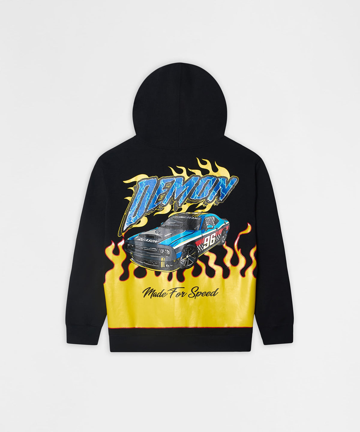 Reason Clothing Trending Dodge Demon Full Zip Hoodie - Black