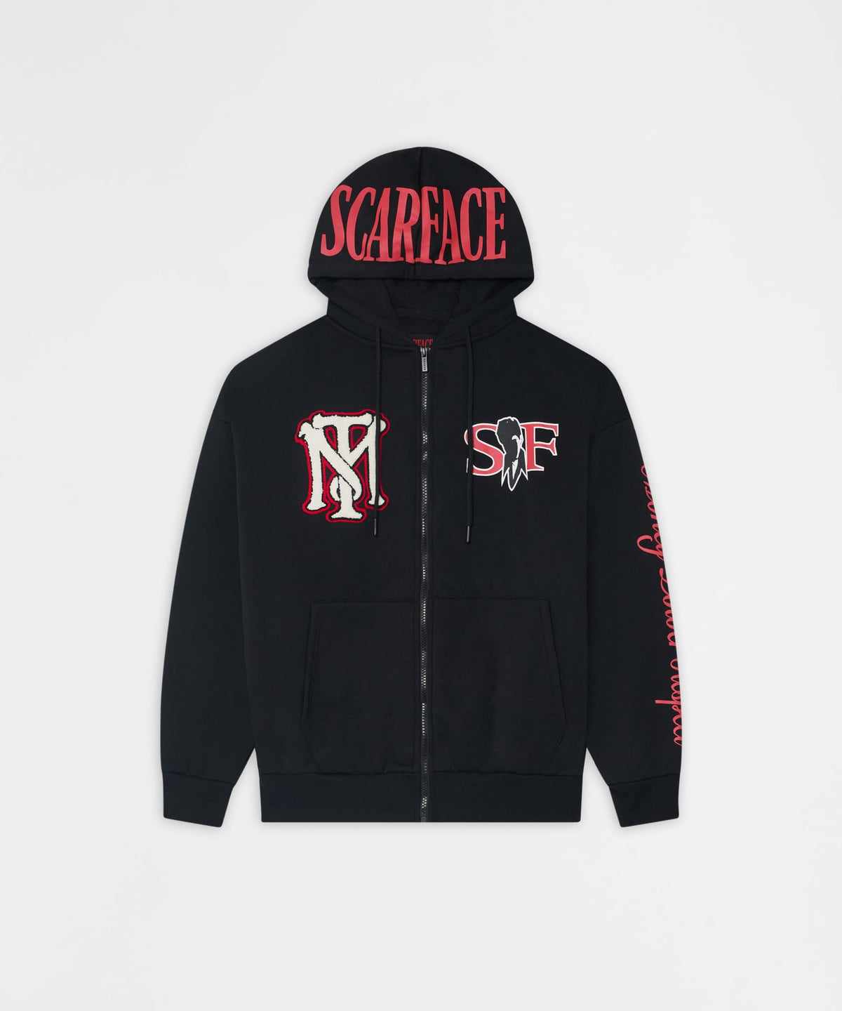 Reason Clothing Best Price Scarface MPR Full ZIP Hoodie - Black