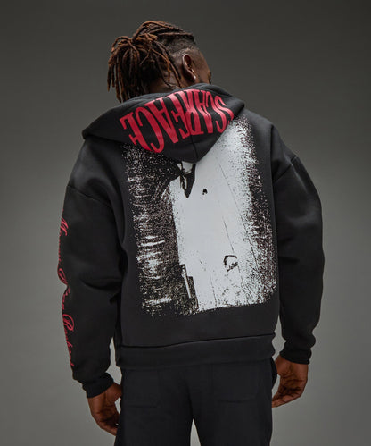 Reason Clothing Best Price Scarface MPR Full ZIP Hoodie - Black
