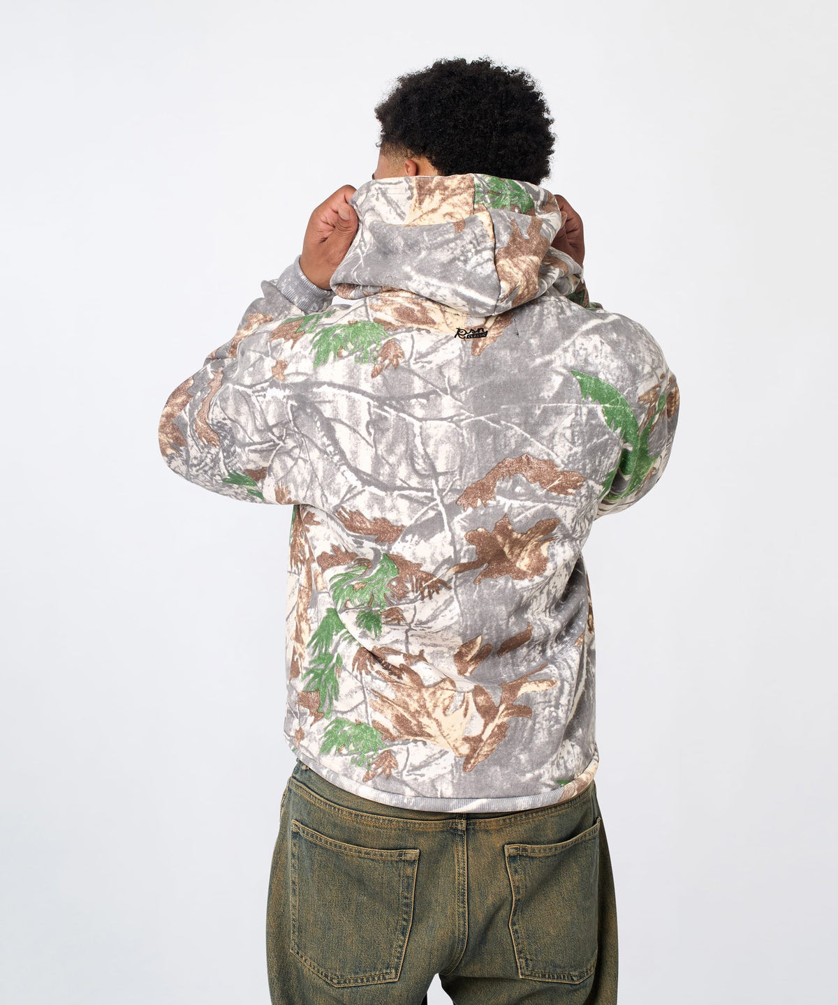 Reason Clothing Recommended Essential Pull Over Boxy Fit Hoodie - White Tree