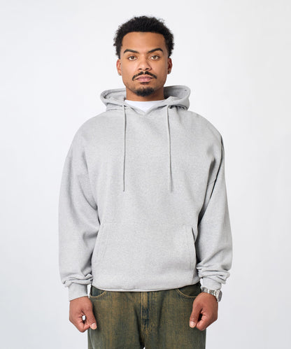 Reason Clothing Great Value Essential Pull Over Boxy Fit Hoodie - Heather Grey
