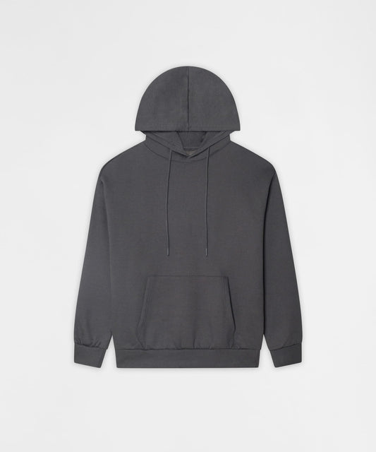 Reason Clothing Best Seller Essential Pull Over Boxy Fit Hoodie - Dark Grey