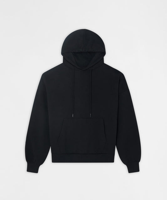 Reason Clothing Value Essential Pull Over Boxy Fit Hoodie - Black