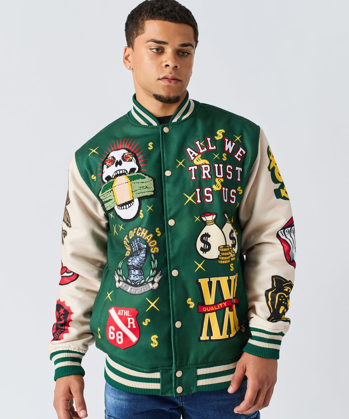 Reason Clothing Everyday Cash Flow Varsity Jacket