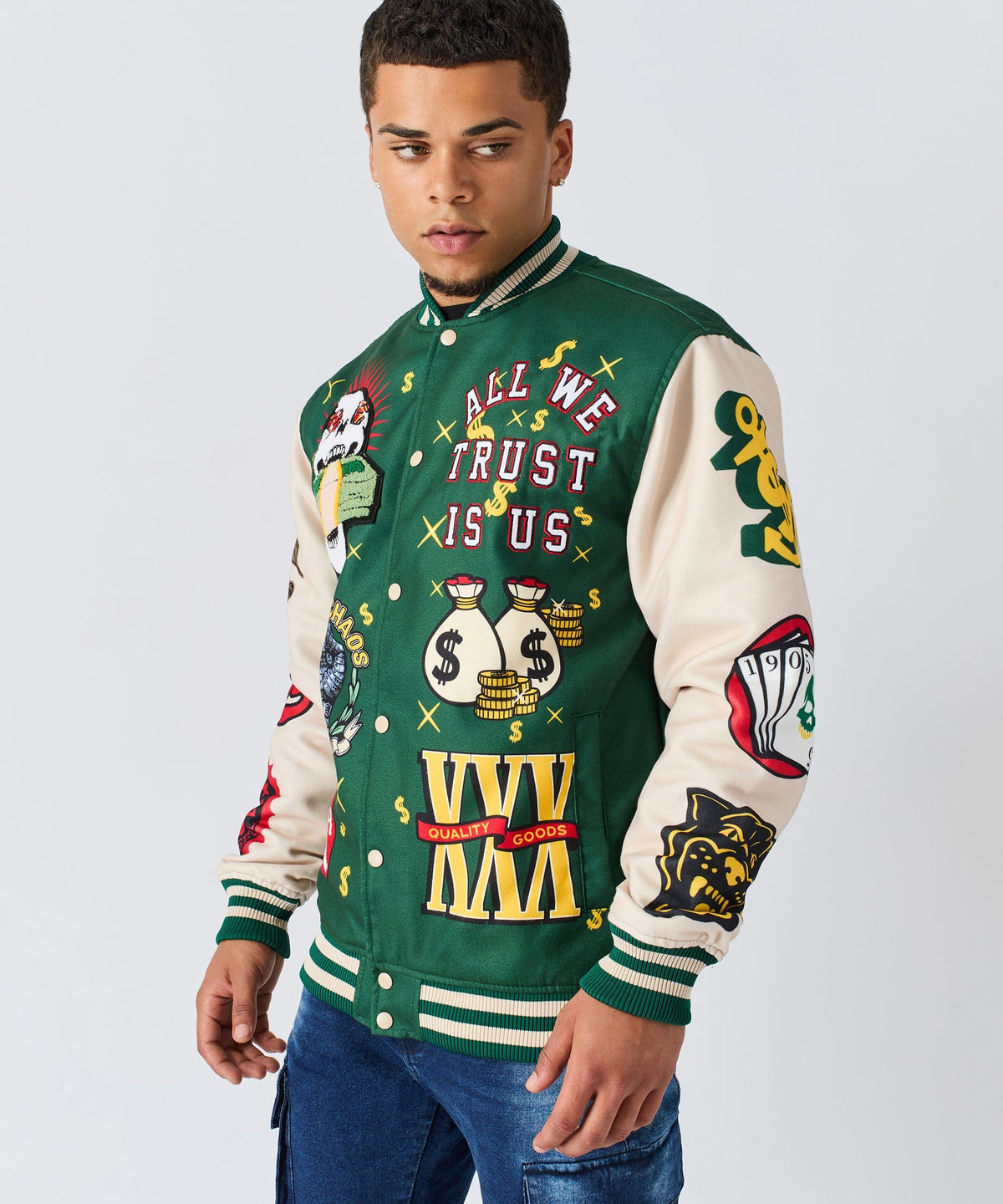 Reason Clothing Everyday Cash Flow Varsity Jacket