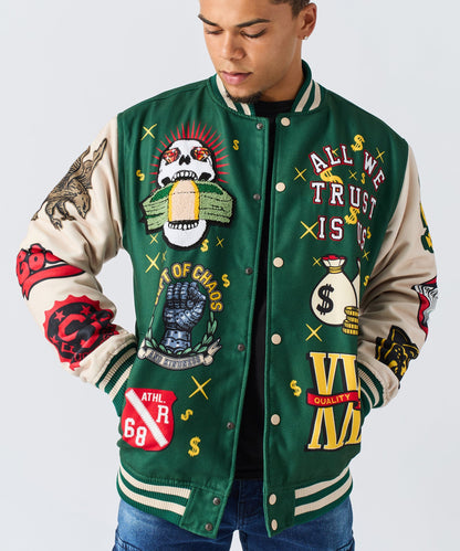 Reason Clothing Everyday Cash Flow Varsity Jacket