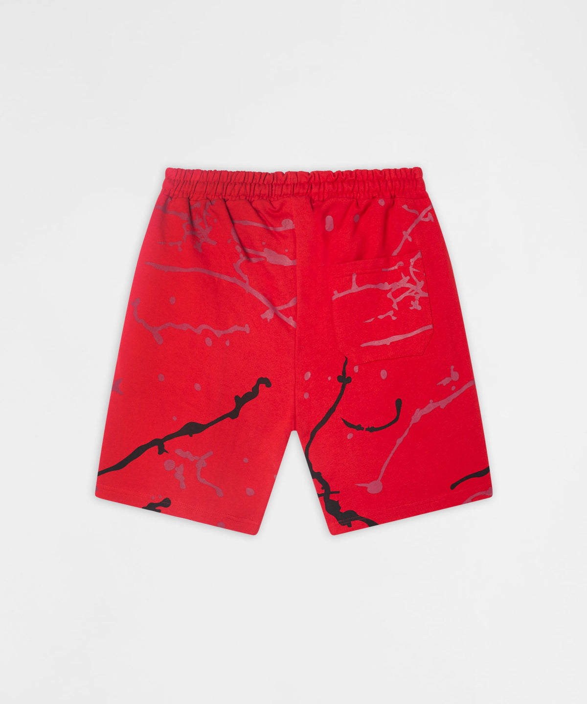 Reason Clothing Signature Painted Fleece Short - Red