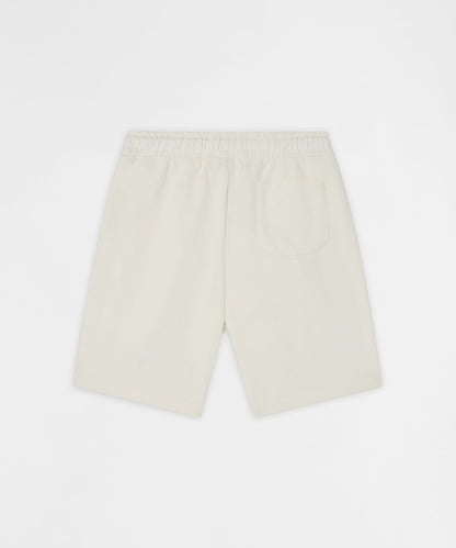 Reason Clothing Hot Sale Crosses Embroidered Fleece Short - Cream