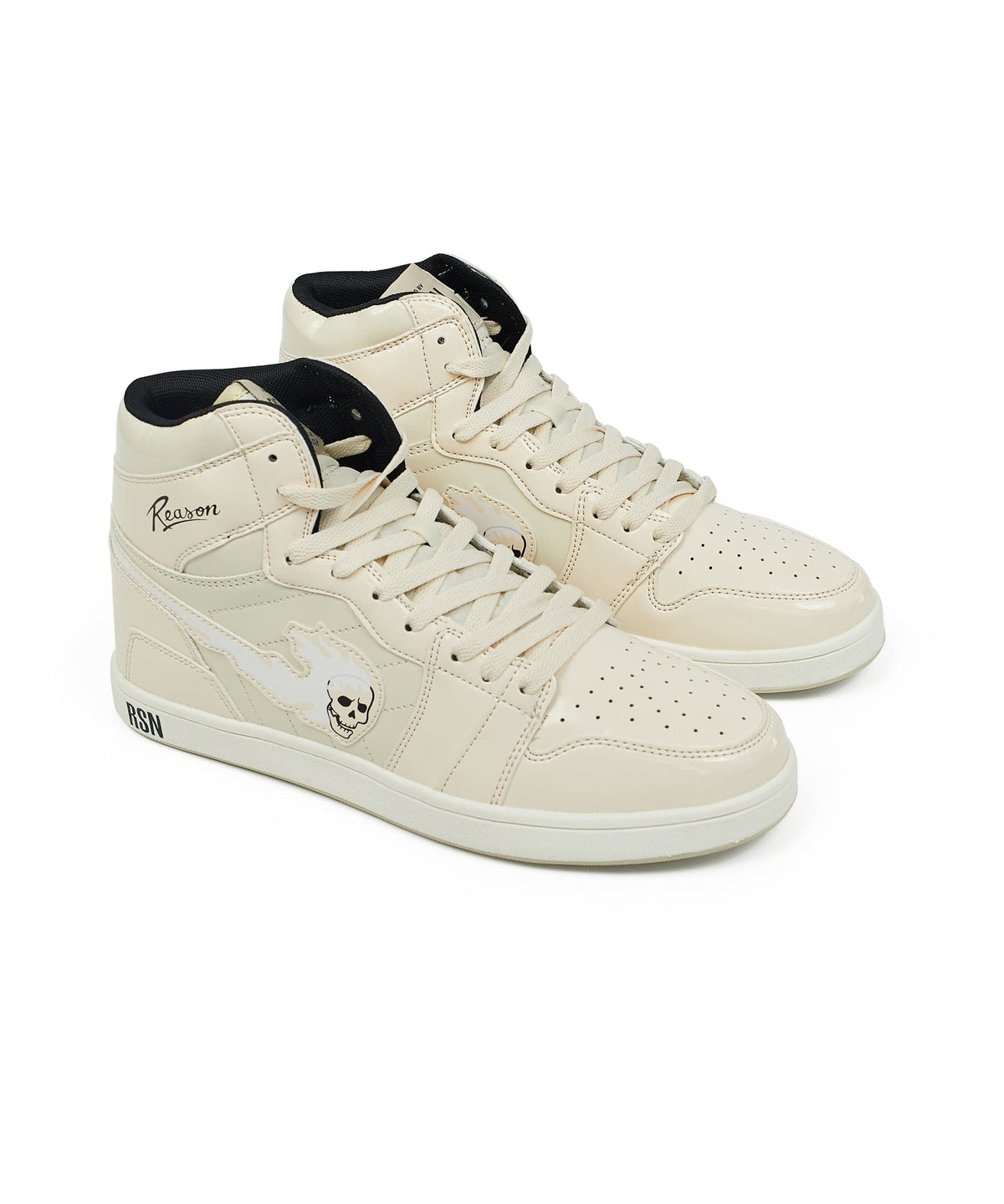 Reason Clothing Deals Flaming Skull Sneakers