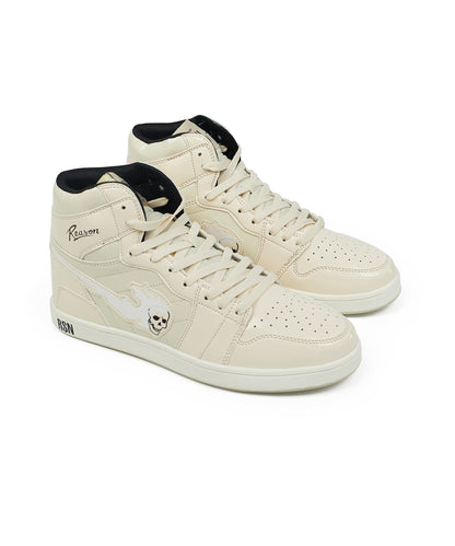 Reason Clothing Deals Flaming Skull Sneakers