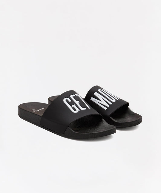 Reason Clothing Classic Get Money Black And White Logo Slides