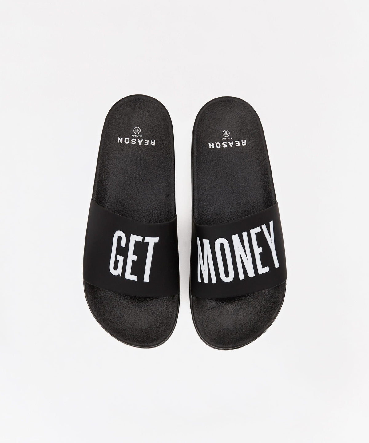 Reason Clothing Classic Get Money Black And White Logo Slides