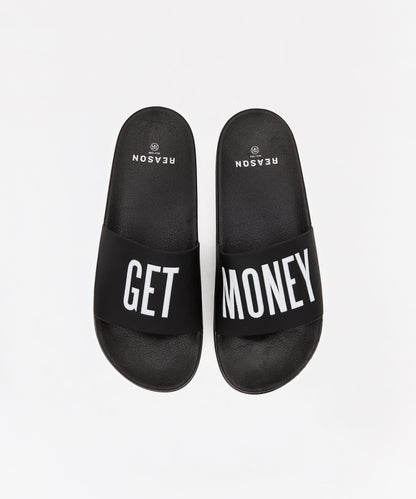 Reason Clothing Classic Get Money Black And White Logo Slides