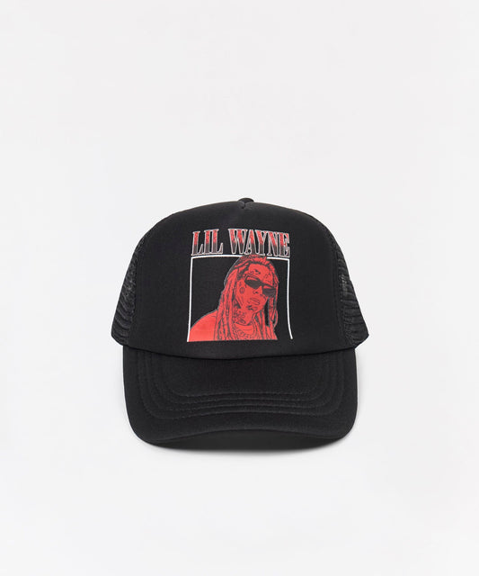 Reason Clothing Value Lil Wayne Trucker Graphic Hat - Black