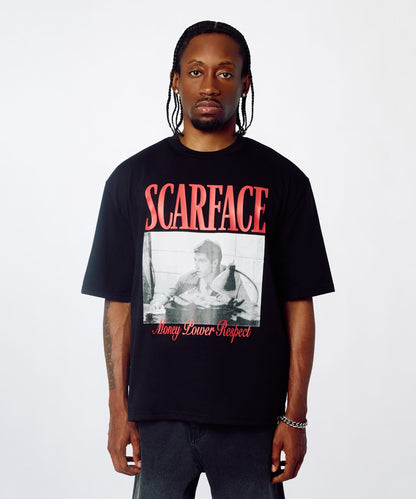 Reason Clothing Special Offer Scarface Money Power Respect Graphic Tee - Black