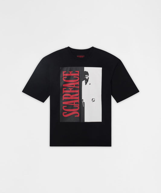 Reason Clothing Trusted Scarface Split Graphic Tee - Black