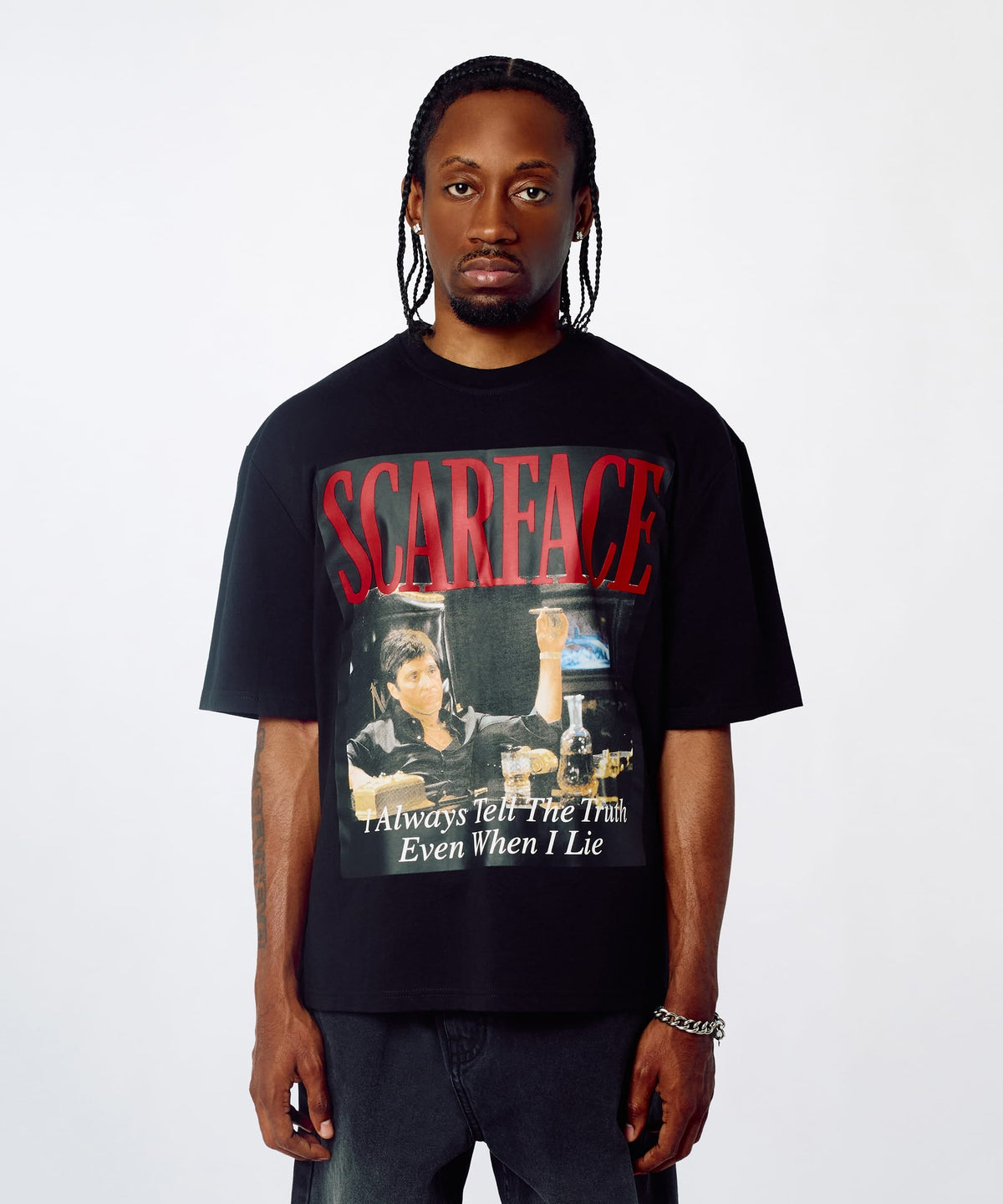 Reason Clothing Latest Scarface Lie Graphic Tee - Black