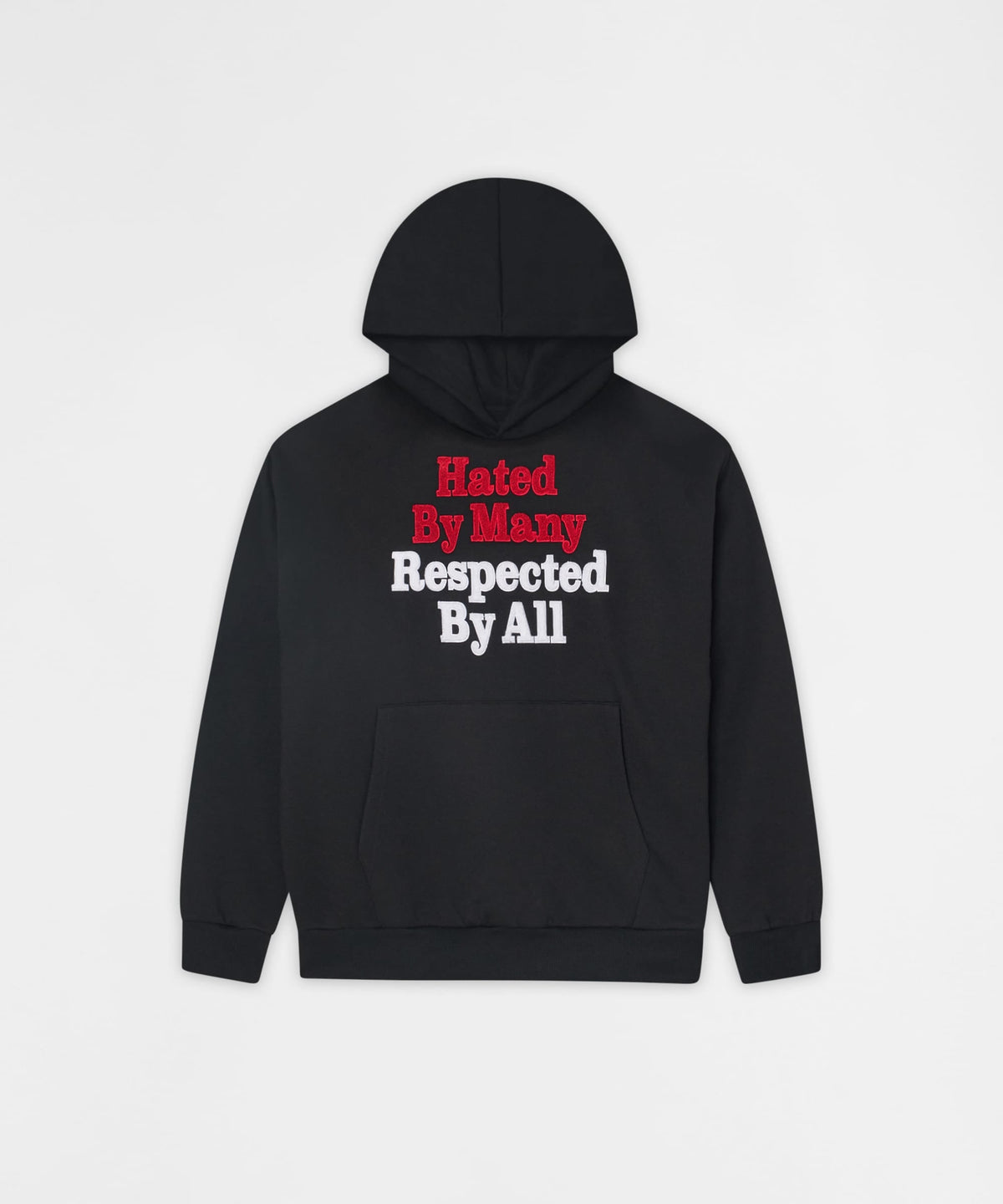 Reason Clothing Trending Hated By Many Chenille Hoodie - Black