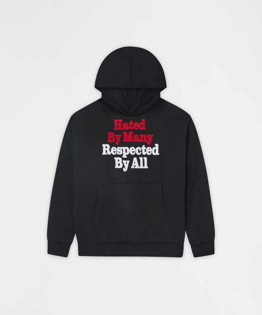 Reason Clothing Trending Hated By Many Chenille Hoodie - Black