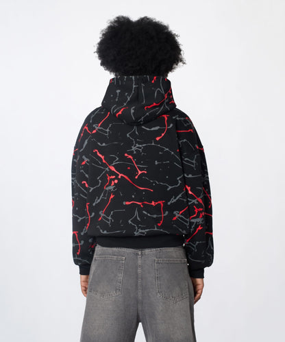 Reason Clothing Everyday Lord Forgive Me Chenille Hoodie - Black