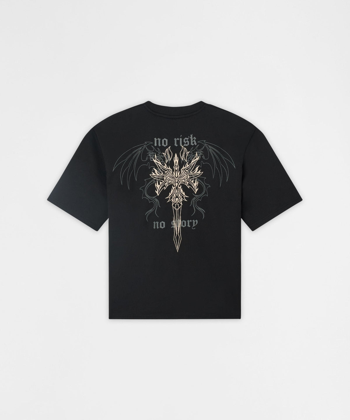 Reason Clothing Essential No Risk Interlock Embroidered Short Sleeve Tee - Black