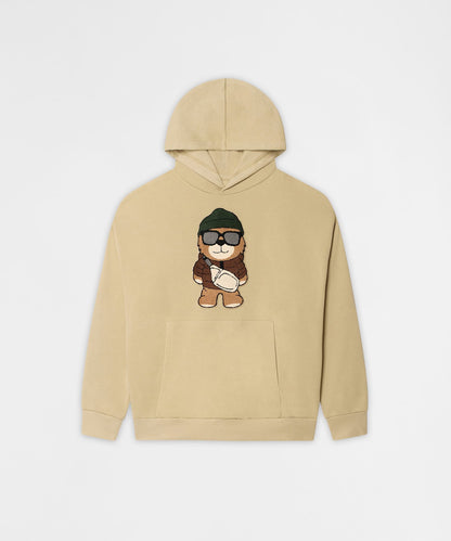 Reason Clothing Exclusive Outwear Bear Chenille Hoodie - Khaki