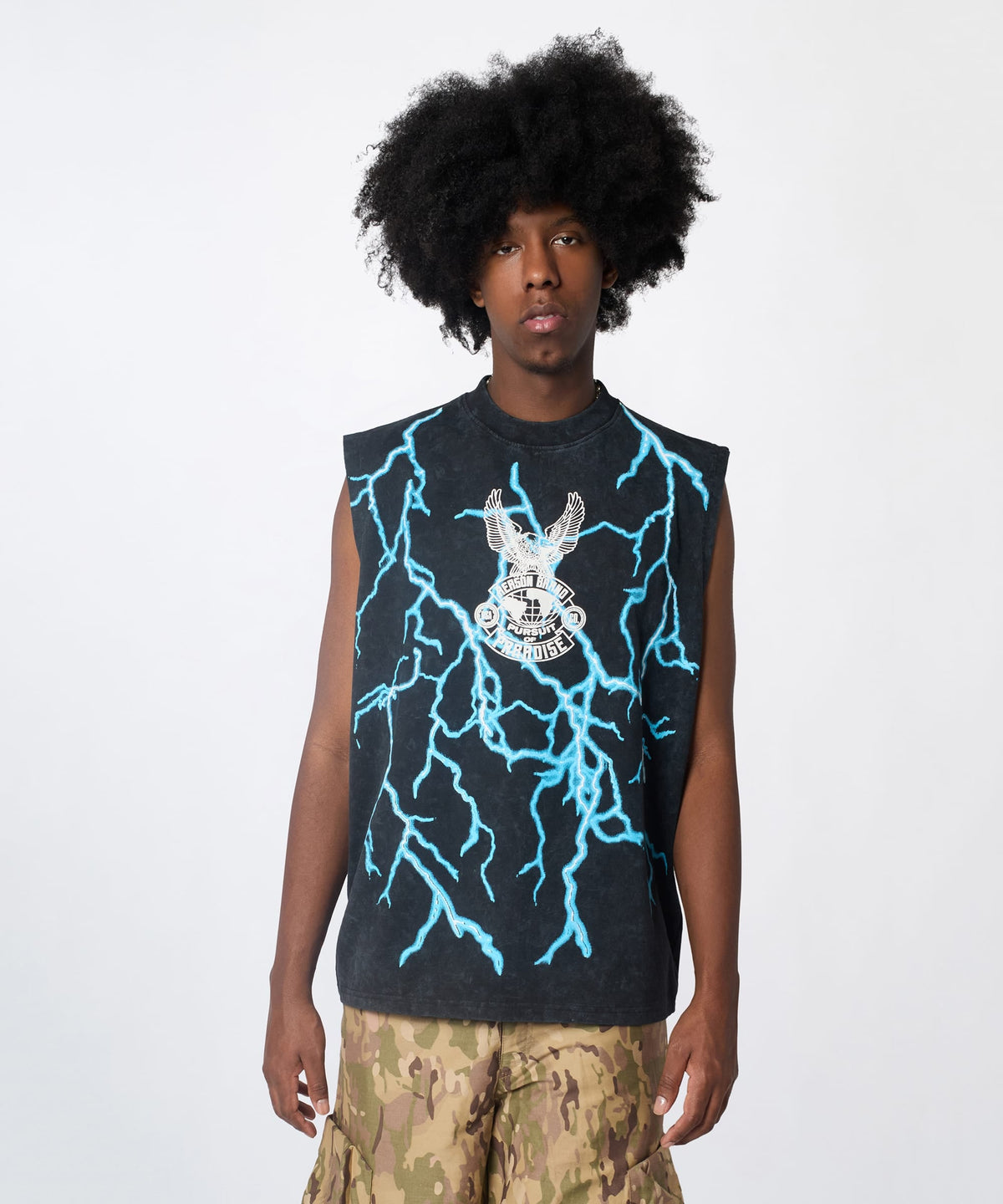 Reason Clothing Best Seller Paradise Muscle Tee - Black