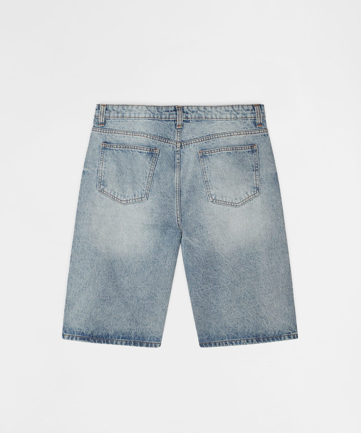 Reason Clothing Popular Baggy Denim Short - Light Blue