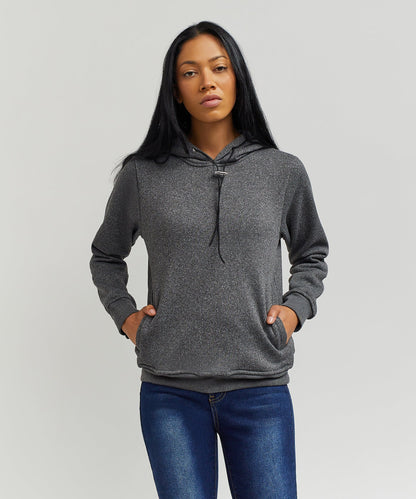 Reason Clothing Popular Wooster Women's Long Sleeve Hoodie - Grey