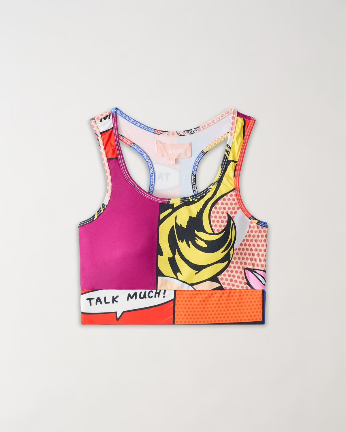 Reason Clothing Quality Womens Pop Art Sports Bra