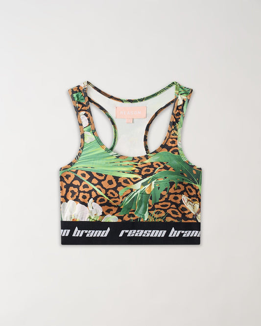 Reason Clothing Everyday Jungle Hunt Women's Sports Bra - Multicolor