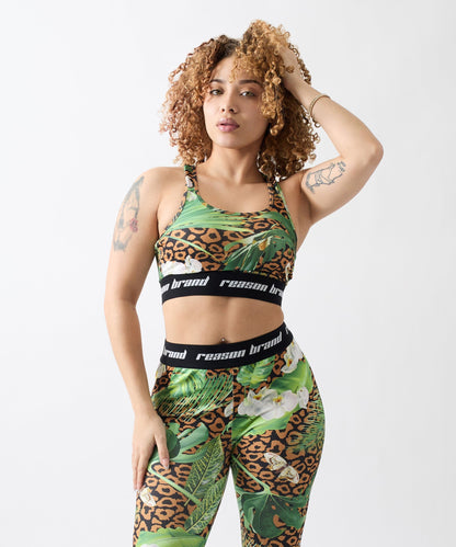 Reason Clothing Everyday Jungle Hunt Women's Sports Bra - Multicolor