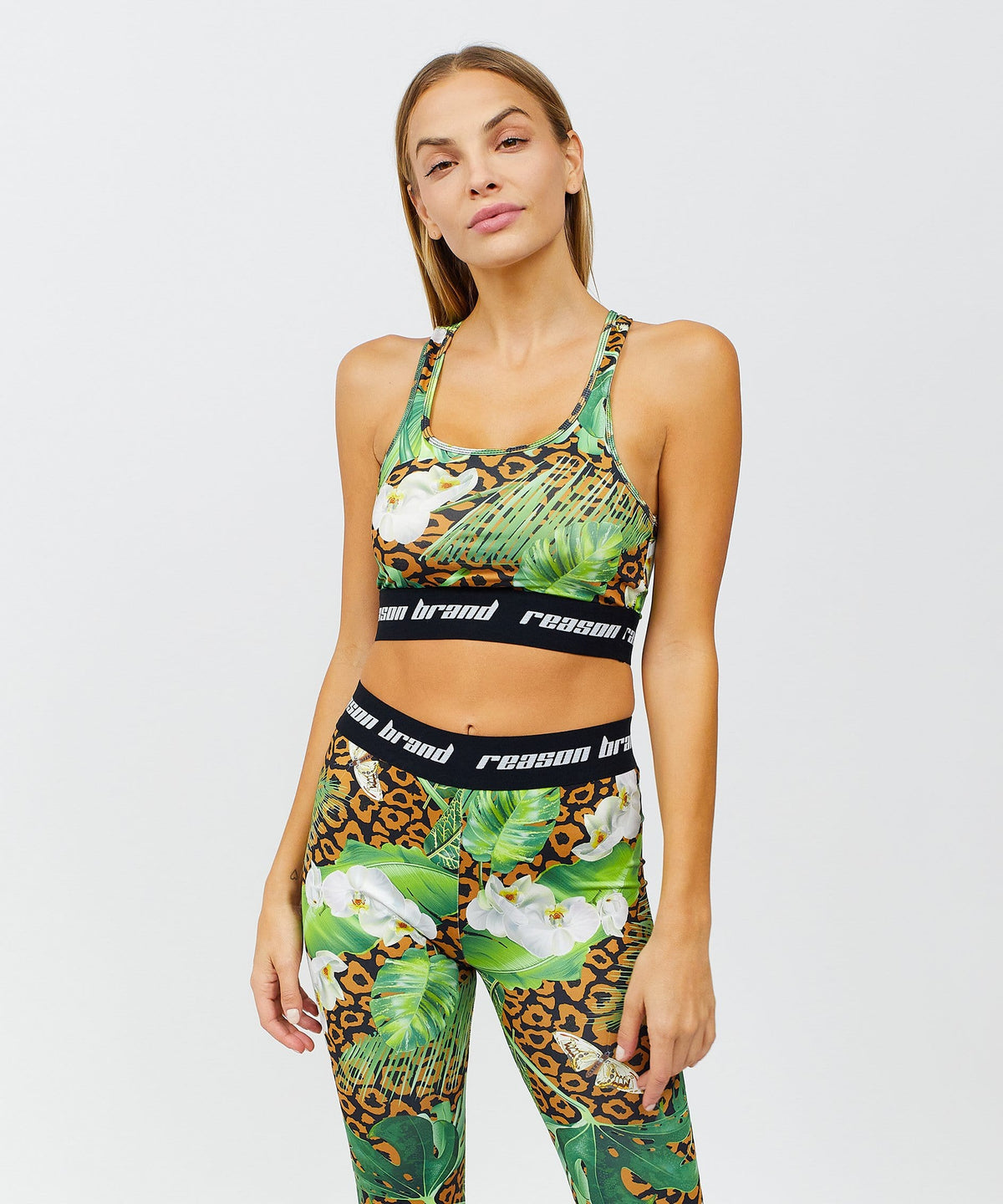 Reason Clothing Everyday Jungle Hunt Women's Sports Bra - Multicolor