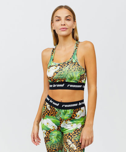 Reason Clothing Everyday Jungle Hunt Women's Sports Bra - Multicolor