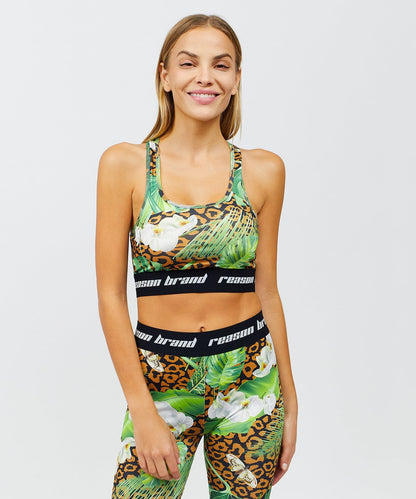 Reason Clothing Everyday Jungle Hunt Women's Sports Bra - Multicolor