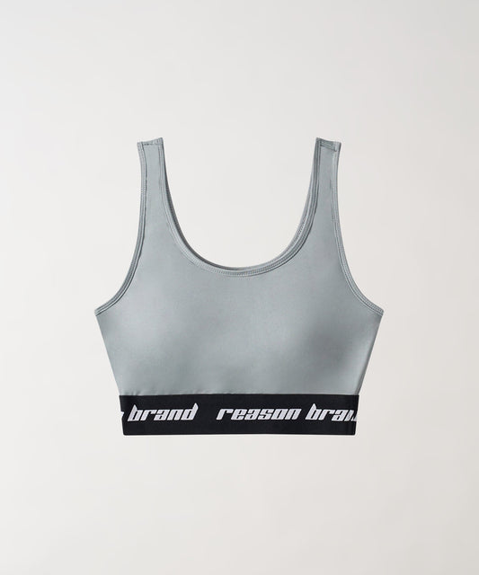 Reason Clothing Popular Cara Women's Sports Bra - Grey