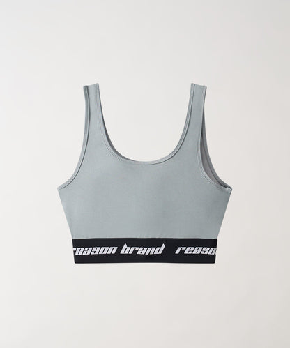 Reason Clothing Popular Cara Women's Sports Bra - Grey
