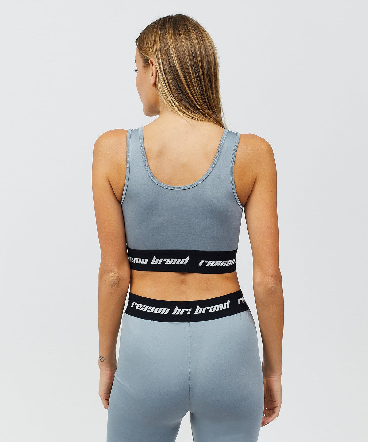 Reason Clothing Popular Cara Women's Sports Bra - Grey