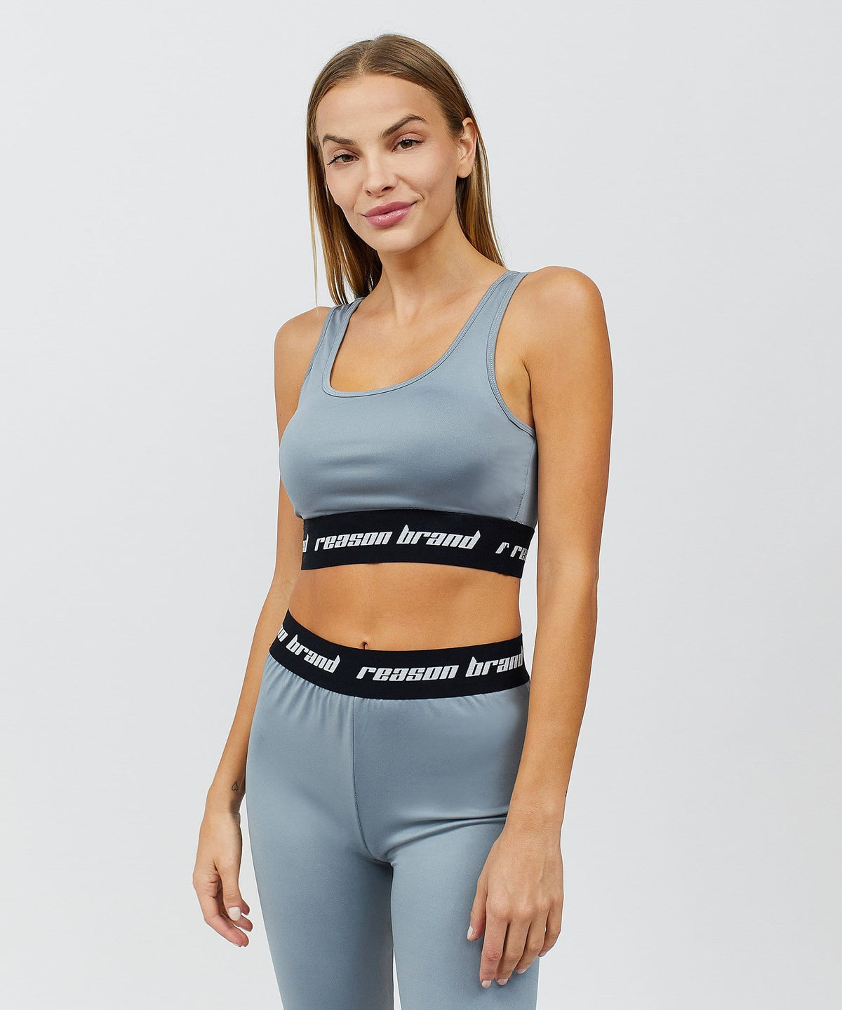 Reason Clothing Popular Cara Women's Sports Bra - Grey