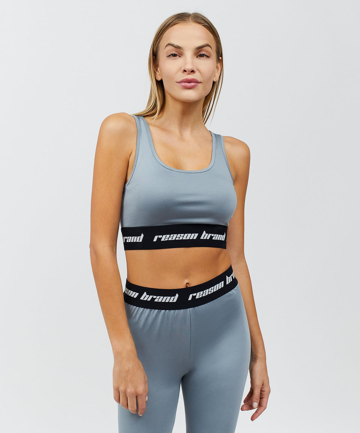 Reason Clothing Popular Cara Women's Sports Bra - Grey