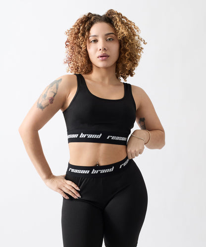 Reason Clothing Exclusive Cara Women's Sports Bra - Black