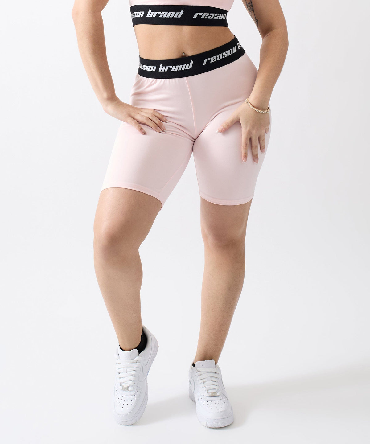Reason Clothing Top Pick Cara Women's Biker Shorts - Pink