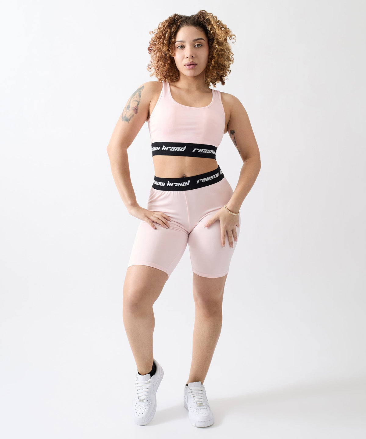 Reason Clothing Top Pick Cara Women's Biker Shorts - Pink