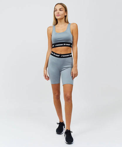 Reason Clothing Signature Cara Women's Biker Shorts - Grey